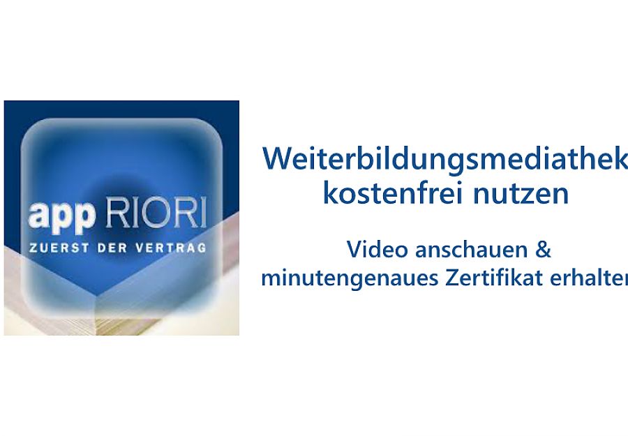 appRiori-Weiterbildungsmediathek ab sofort kostenfrei