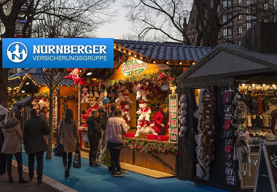 NÜRNBERGER versichert Verkaufsstände auf Weihnachtsmärkten