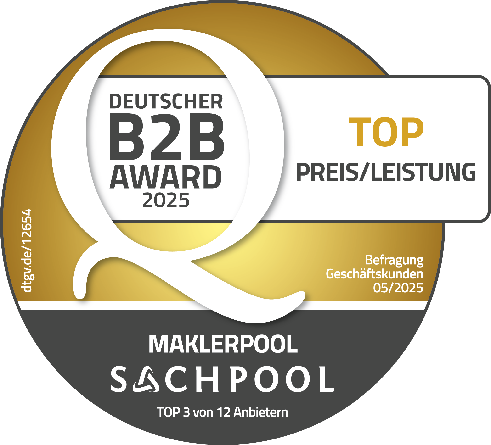 DtGV Siegel B2B TOP Kundenzufriedenheit